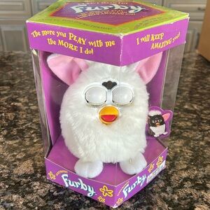 ELECTRONIC SNOWBALL WHITE FURBY 1998  ORIGINAL 1st GENERATION 70-800 NWT